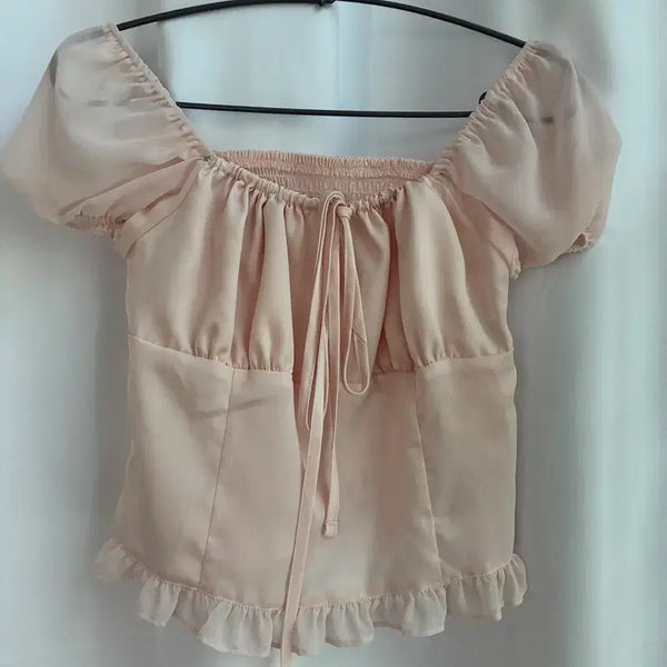[BUNJANG] Wony House Princess Ribbon Blouse / 택ㅇ)워니하우스 프린세스 리본블라우스