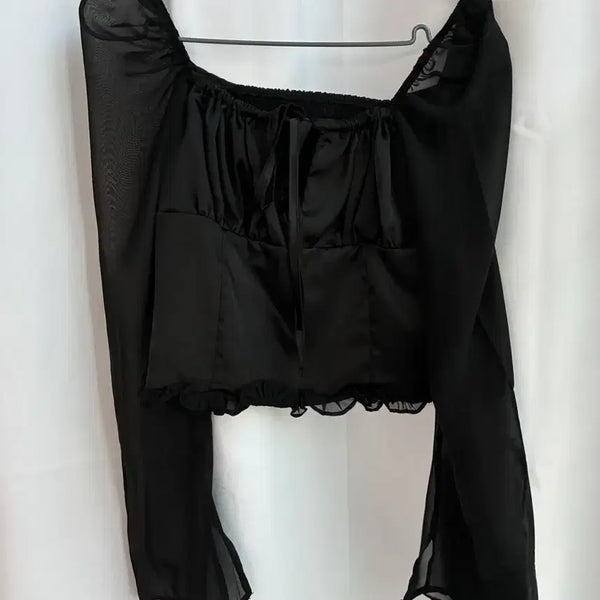 [BUNJANG] Wony House Princess Ribbon Blouse / 워니하우스 프린세스 리본 블라우스