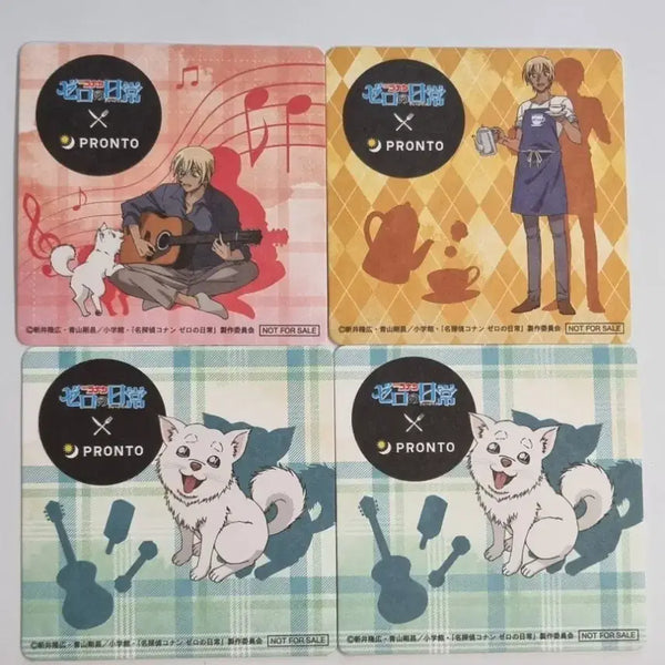 [BUNJANG] Detective Conan: Zero's Tea Time Coaster Bundle Set / 일괄) 명탐정 코난 제로의 일상 코스터