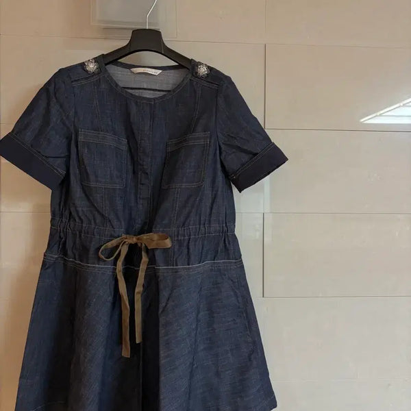 [BUNJANG] Lennybon Denim Dress / 레니본 데님 원피스 청원피스