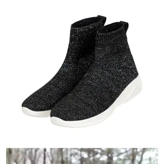 [BUNJANG] VINCIS BENCH Metal Ankle Sneakers (240mm) / 빈치스벤치 메탈 앵클 스니커즈 240 굽4