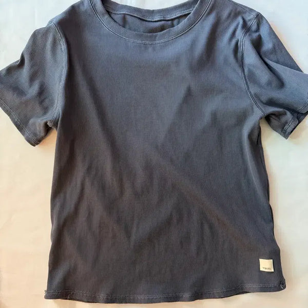 [BUNJANG] Vuori Short Sleeve T-Shirt Grey / 뷰오리 Vuori 반팔 티셔츠 그레이 헬스 러닝 요가