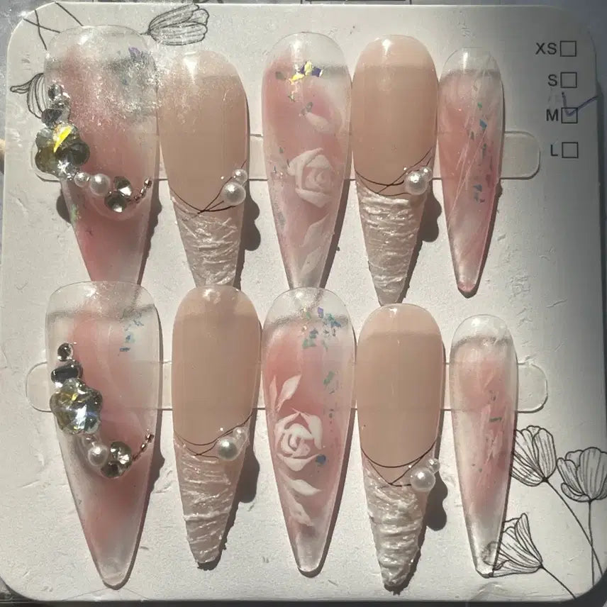 [BUNJANG] Handmade Nail Tips (M Size) / 수제네일팁M