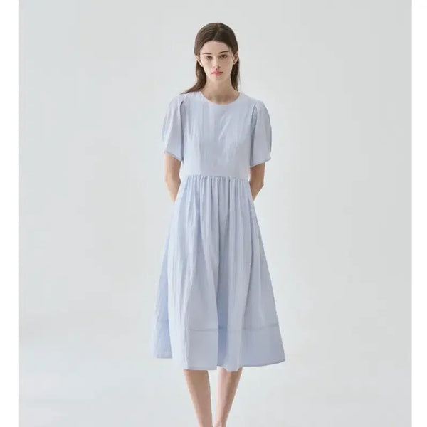 [BUNJANG] Draw Fit Woman Half Sleeve Long Dress / 드로우핏우먼 원피스