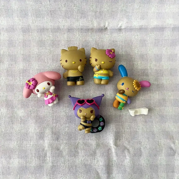 [BUNJANG] Sanrio Characters "Let's Go On Vacation" Figure Bundle Set / 일괄) 산리오 캐릭터즈 다함께 바캉스 피규어