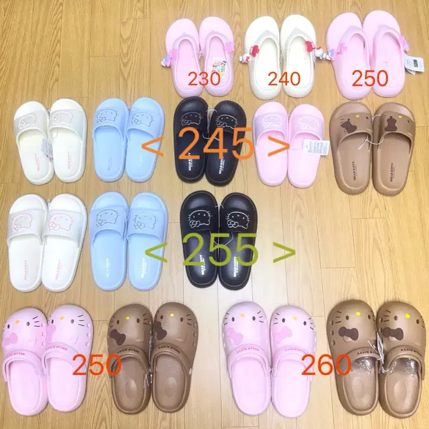 [BUNJANG] Sanrio Hello Kitty Flip-Flops / Slippers / Crocs / 새상품 싸게급처) 산리오 헬로키티 쪼리/슬리퍼/크록스 230-260mm