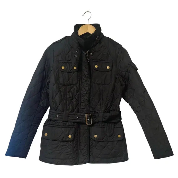[BUNJANG] Barbour International Women's Polarquilt Belted Quilted Jacket Black / 바버 인터내셔널(Barbour International) 여성 퀼팅 자켓