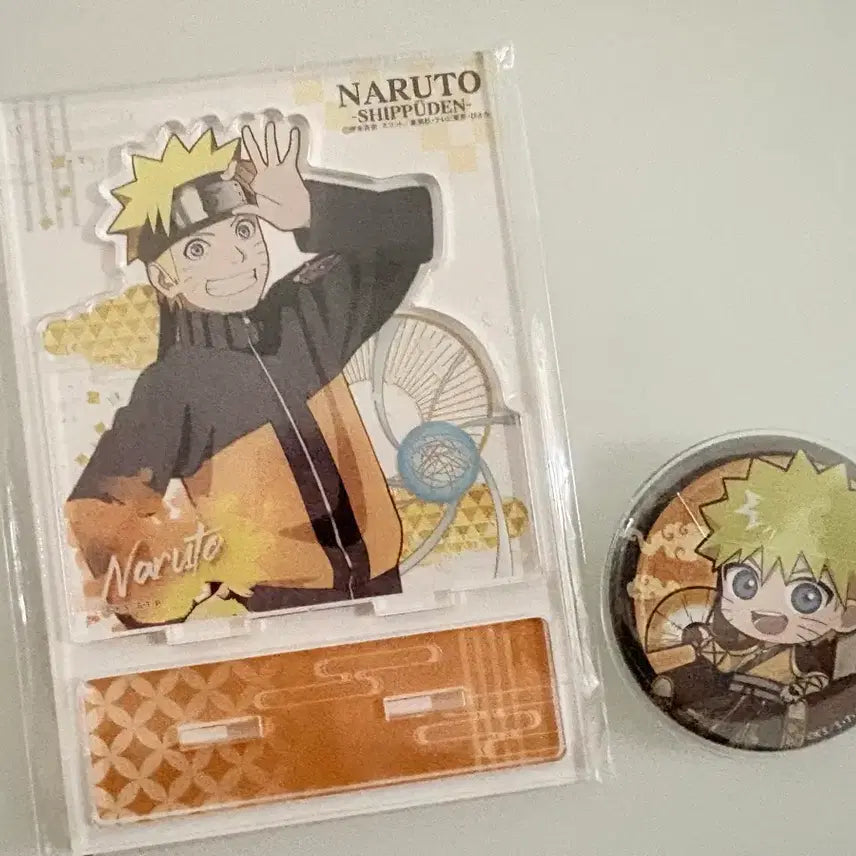 [BUNJANG] Naruto AkustA Acrylic Stand & Can Badge Bundle Set / 나루토 아쿠스타 아크릴 스탠드 캔뱃지