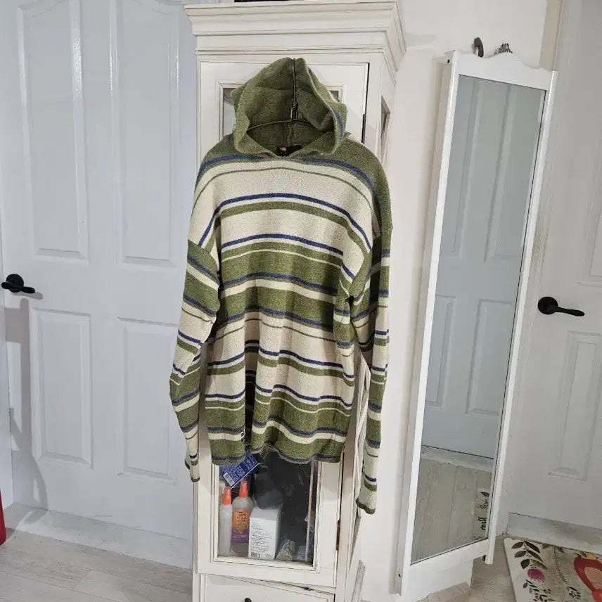 [BUNJANG] Diesel Stripe Hooded Knit Sweater / 디젤스트라이프 후드 니트 스웨터