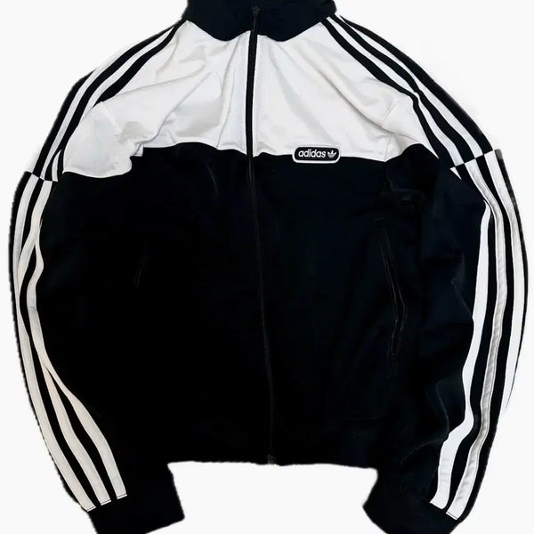[BUNJANG] Adidas Split Firebird White Black Oreo Track Top Jersey Zip-up / 아디다스 스플릿 파이어버드 흰검 오레오 트랙탑 져지 집업