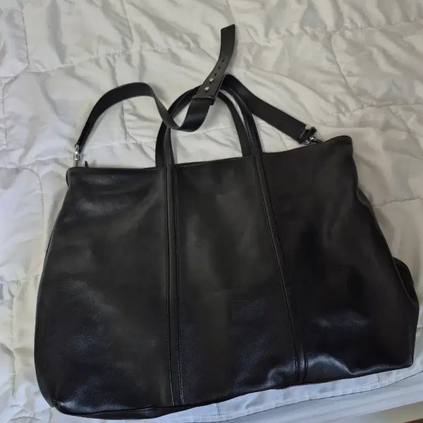 [BUNJANG] Massimo Dutti Natural Leather Tote Bag / 마시모두띠 가방 가죽 토트백
