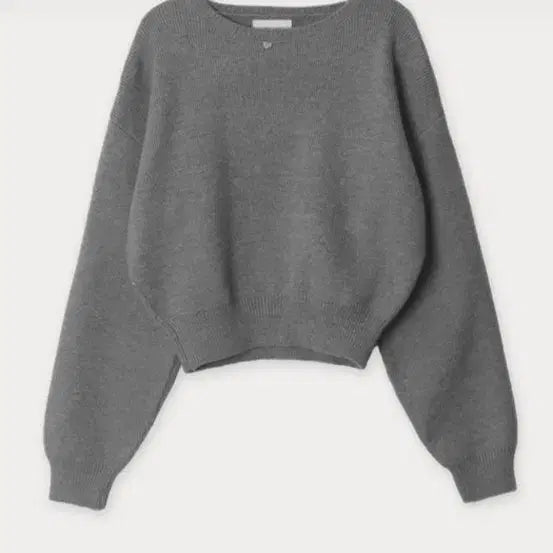 [BUNJANG] Maison lehar Round Neck Crop Knit Grey / 새제품) 메종르하르 라운드넥 크롭 니트 그레이