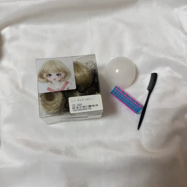 [BUNJANG] Chicabi Pudding Cut Wig 6-7 inch Blonde / 구체관절인형 가발