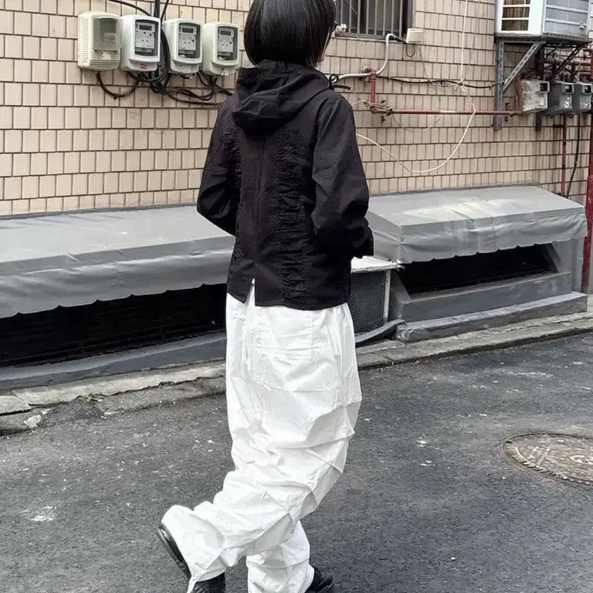 [BUNJANG] NYX XX Tuck Pants White / 엔와이엑스엑스 tuck pants 화이트