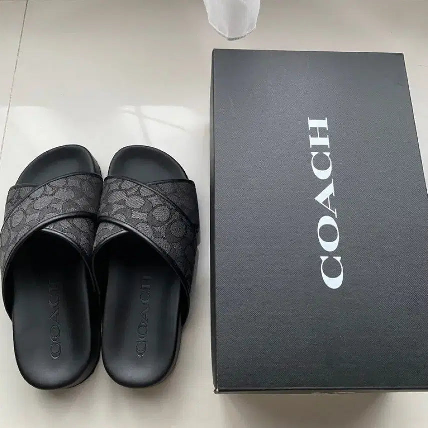 [BUNJANG] Coach Men's Sandals Slippers / 코치 남성 샌들 슬리퍼