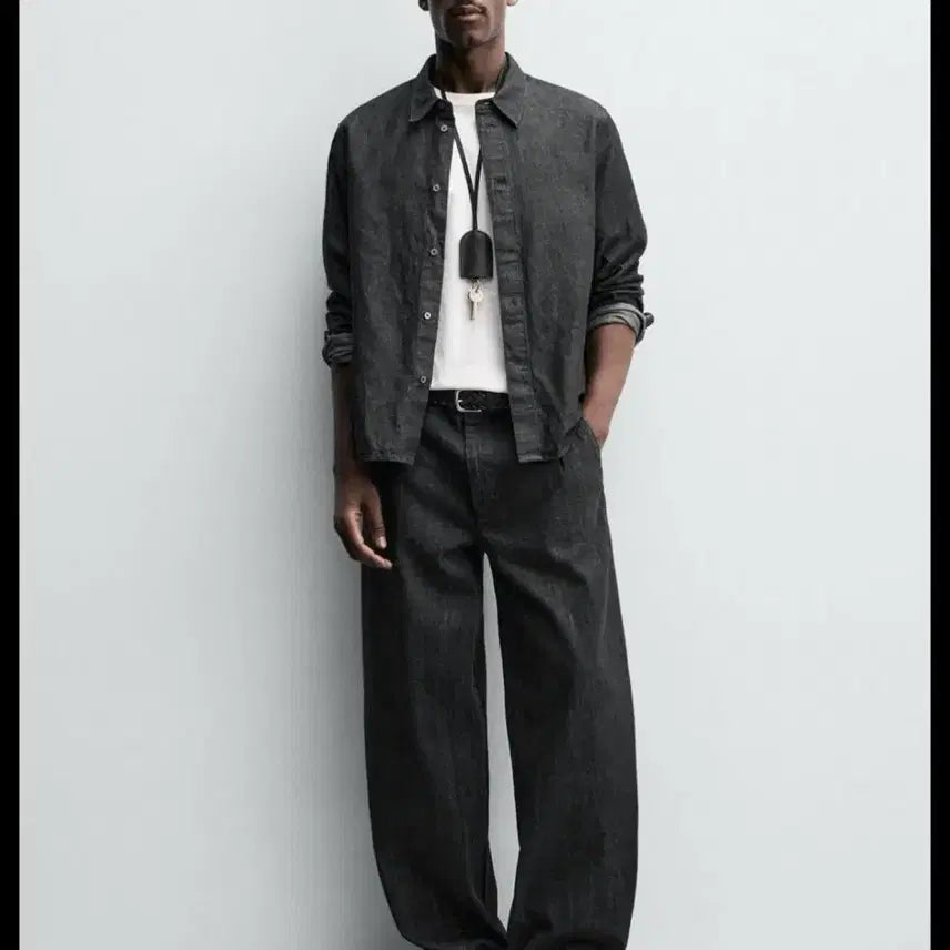 [BUNJANG] ZARA Barrel Fit Denim Pants Size 34 / <미착용 새상품> ZARA 자라 배럴핏 데님팬츠, 34