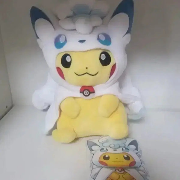 [BUNJANG] Pokemon Alolan Vulpix Poncho Pikachu Plush / 오늘만) 포켓몬 알로라 식스테일 판쵸츄 판초츄 판초 피카츄 인형