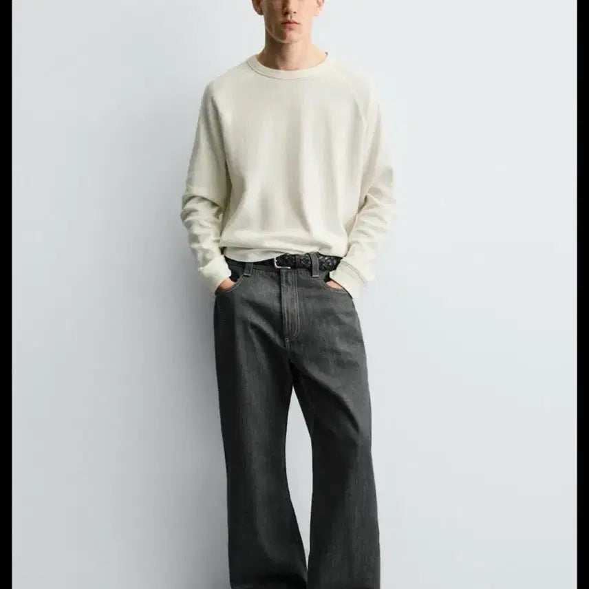[BUNJANG] ZARA Rouge Fit Denim Pants Size 34 / <미착용 새상품> ZARA 자라 루즈핏 데님, 34