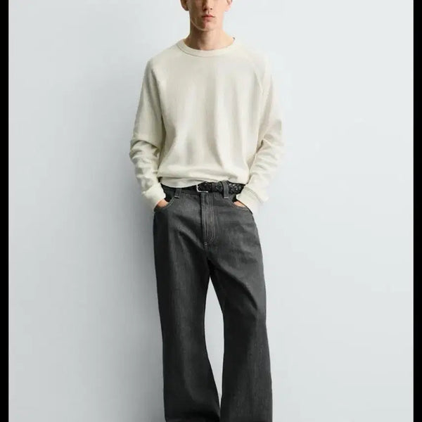 [BUNJANG] ZARA Rouge Fit Denim Pants Size 34 / <미착용 새상품> ZARA 자라 루즈핏 데님, 34