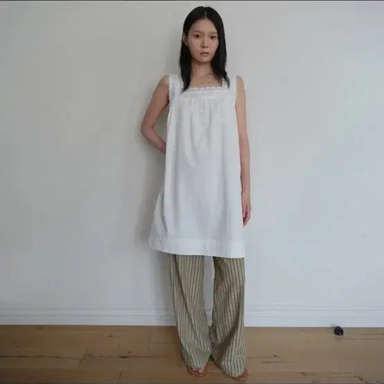[BUNJANG] AYU Seoul Stripe Cotton Pants / 아유 서울 바지