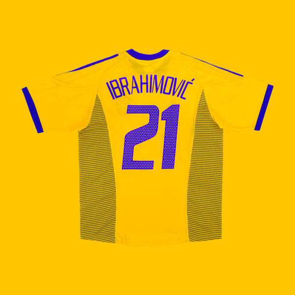 [BUNJANG] Adidas Sweden Home Zlatan Ibrahimović 21 Jersey (2002-2004) - Men's M / 정품 아디다스 스웨덴 유니폼 02 04 홈 즐라탄 이브라히모비치 해외 M