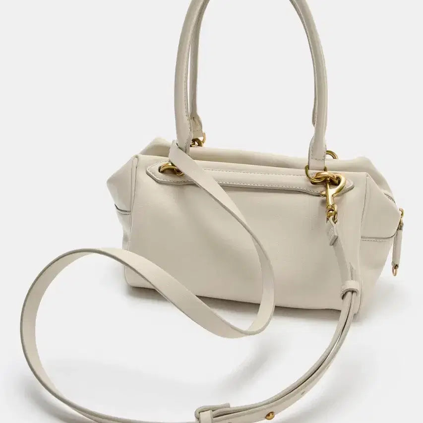 [BUNJANG] Zara Ivory Bowling Bag / 자라 아이보리 볼링백