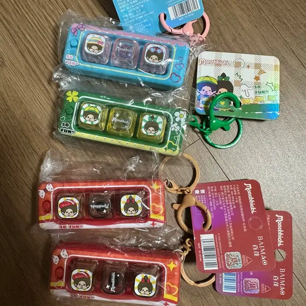 [BUNJANG] Monchhichi Keychain Set / 몬치치 키캡(led불들어와요) 키링