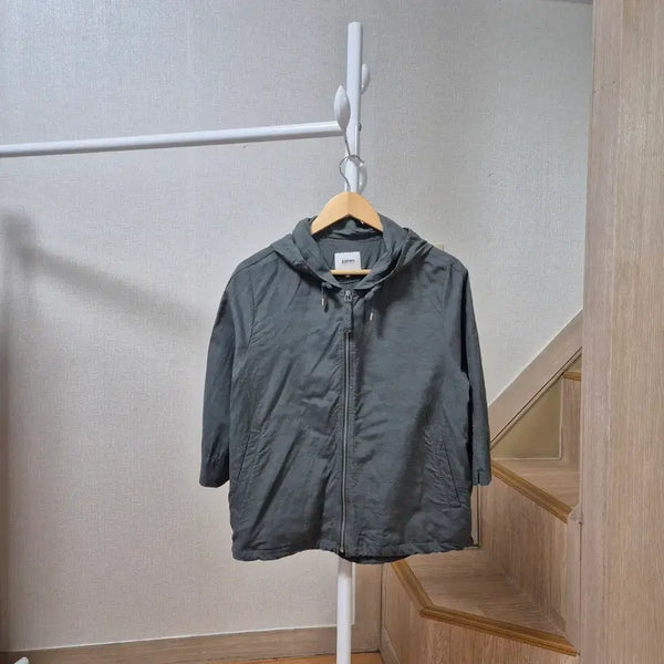 [BUNJANG] Charcoal Hooded Zip-Up Jacket / 후드 집업 마 자켓