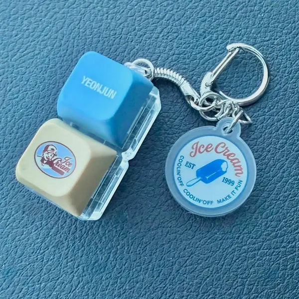 [BUNJANG] TXT Yeonjun Ice Cream Keycap Keyring / 연준 아이스크림 키캡 키링
