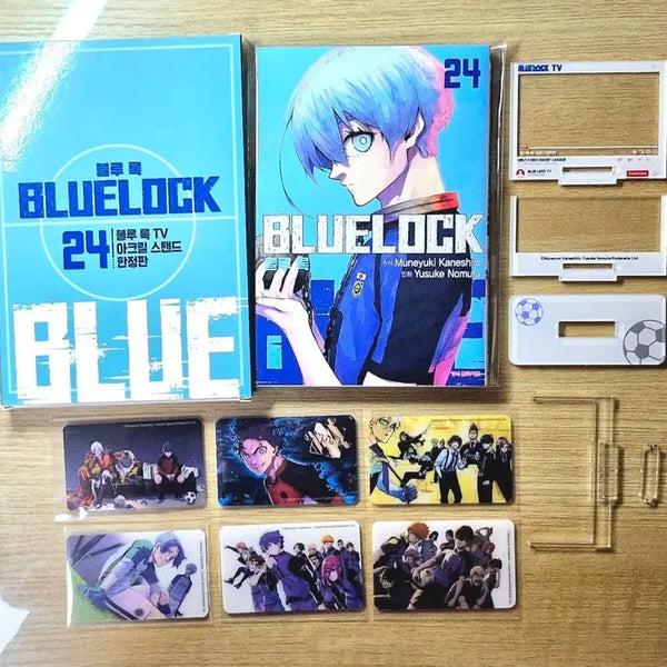 [BUNJANG] Blue Lock Volume 24 Limited Edition Complete Set with TV Acrylic Stand and PP Illustration Card / 블루록 24권 한정판 풀구성 TV아크릴 스탠드 PP일러스트카드