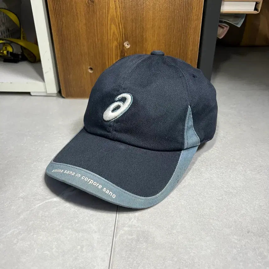 [BUNJANG] 00s Vintage Asics Navy Ball Cap / 00s 빈티지 아식스 네이비 볼캡