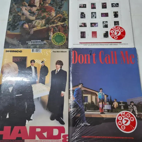 [BUNJANG] SHINee 7th Repackage, 8th, and 9th Albums (Atlantis, Don't Call Me x2, Hard) Sealed Set / 샤이니 앨범 4종 세트 7집3개8집1개미개봉(Atlantis, Don't Call Me 2종, Hard)cd 입니다