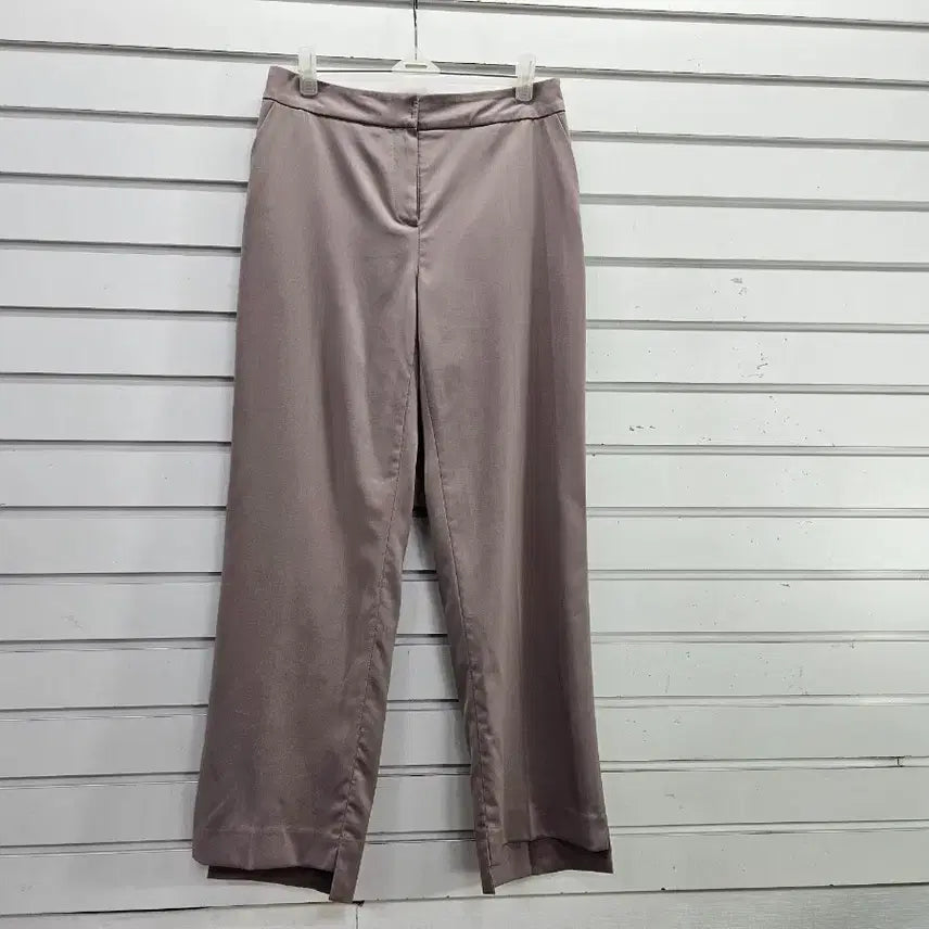 [BUNJANG] Mrs. Beige Asymmetrical Hem Slacks Banding Pants / 미세스 진베이지  밑단 언발런스  슬랙스밴딩바지27/보물찾기천사