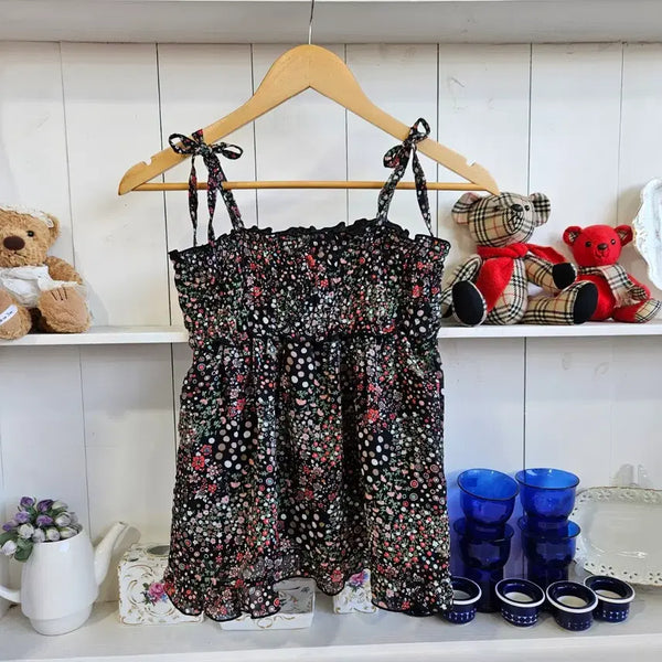 [BUNJANG] MONDMEER Vintage Patchwork Floral Camisole Blouse / MONDMEER 빈티지 패치워크 플라워 캐미솔 블라우스