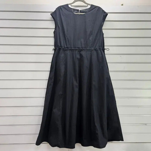 [BUNJANG] Black String Detail Long Dress / 블랙  스트링장식 롱원피스 66/보물찾기천사