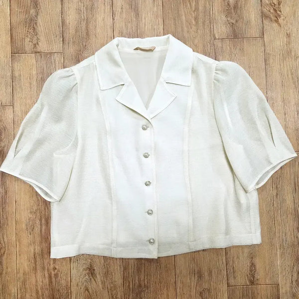 [BUNJANG] CC Collect Sheer Blouse / CC콜렉트(cc collect) 시스루 블라우스 55-66