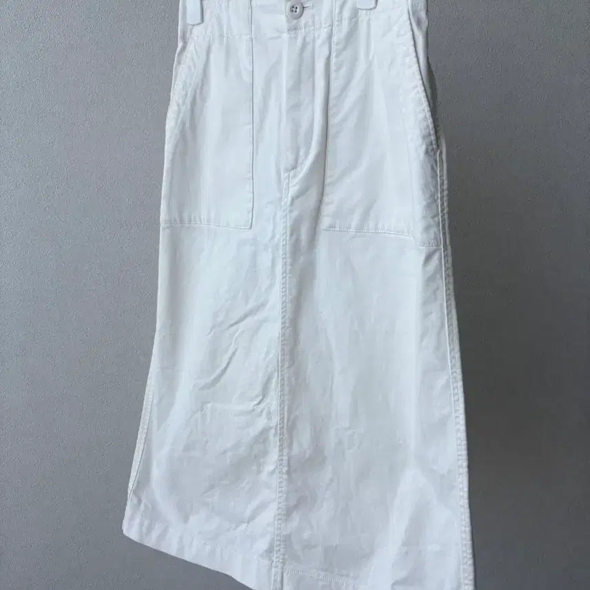 [BUNJANG] Uniqlo White Cotton Long Skirt / 유니클로 화이트 코튼스커트