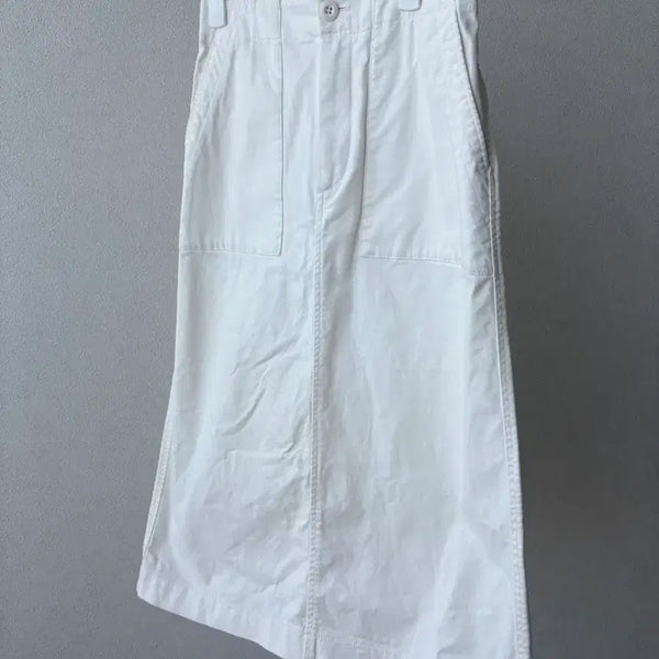 [BUNJANG] Uniqlo White Cotton Long Skirt / 유니클로 화이트 코튼스커트