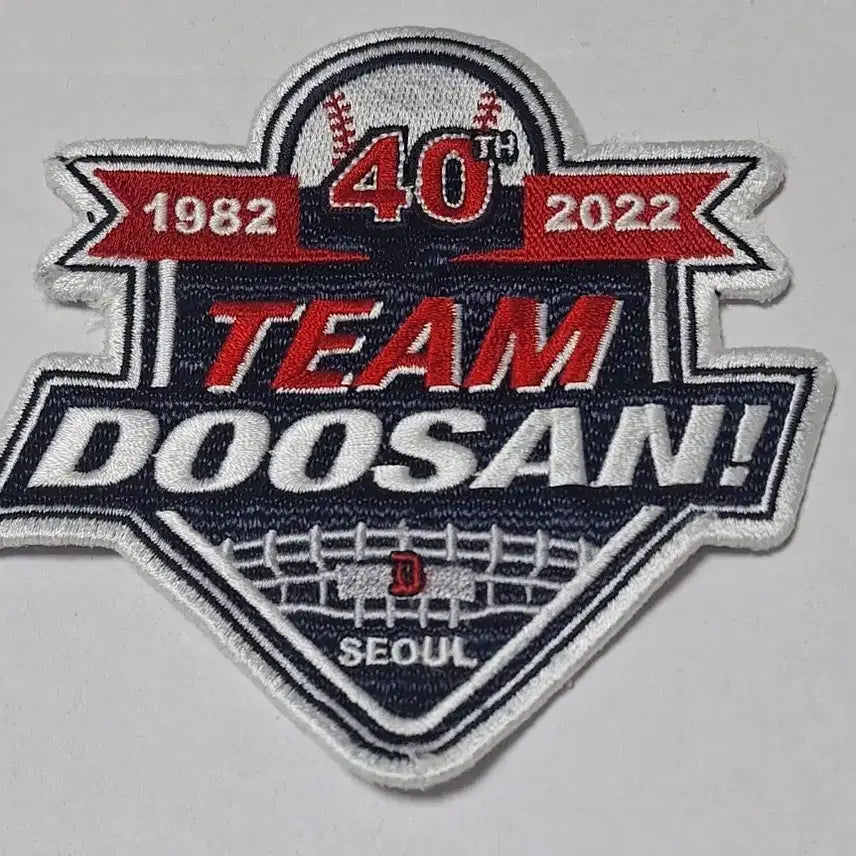 [BUNJANG] Doosan Bears 40th Anniversary Patch 1982-2022 / 두산베어스 40주년 기념 패치 1982-2022