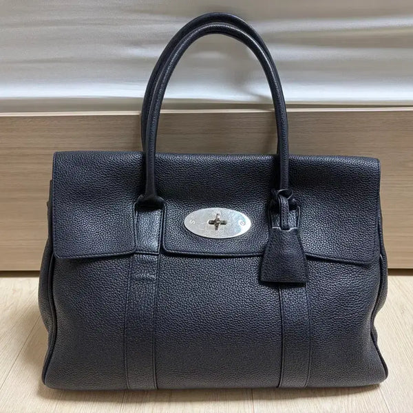 [BUNJANG] Mulberry Bayswater Black Grain Leather Handbag / 멀버리 베이스워터 블랙 그레인 HH2873