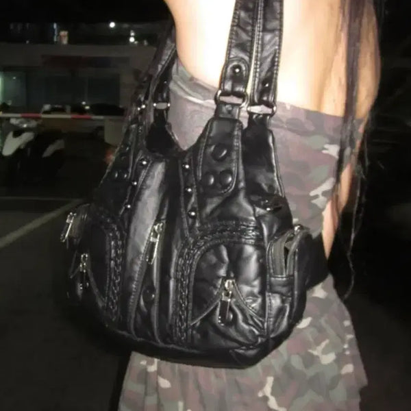 [BUNJANG] Black Shoulder Bag / 블랙 숄더백 가방