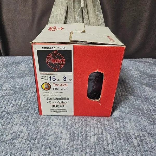 [BUNJANG] Roto Grip Attention 78U 15lb Bowling Ball (Certified) / (택포)로또그립 어텐션 78U 15p 새 볼링공(공인구)