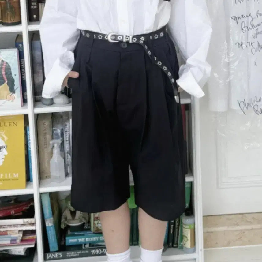 [BUNJANG] Artist Complex Tapered Shorts Black / [2]아티스트 컴플렉스 테이퍼드쇼츠 블랙