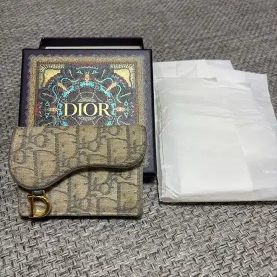 [BUNJANG] Dior Oblique Saddle Card Holder Full Set / 디올 오블리크 새들 카드지갑 풀구성