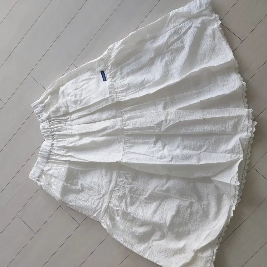 [BUNJANG] Saint James The Skirt White (WHT) Size S / [새상품] 세인트제임스 떼 스커트 화이트 (WHT) 정가 258000 -> 110000
