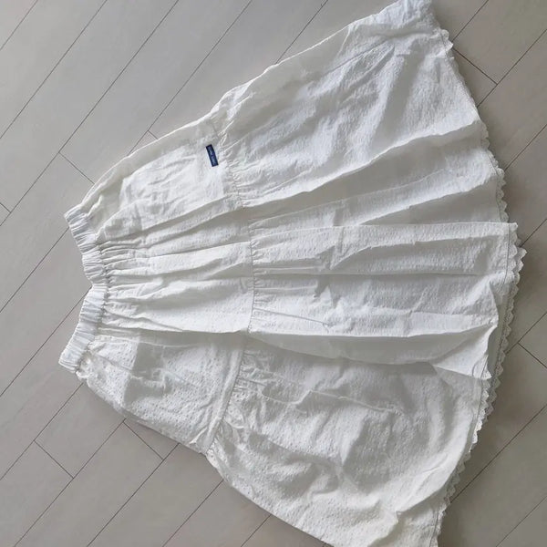[BUNJANG] Saint James The Skirt White (WHT) Size S / [새상품] 세인트제임스 떼 스커트 화이트 (WHT) 정가 258000 -> 110000