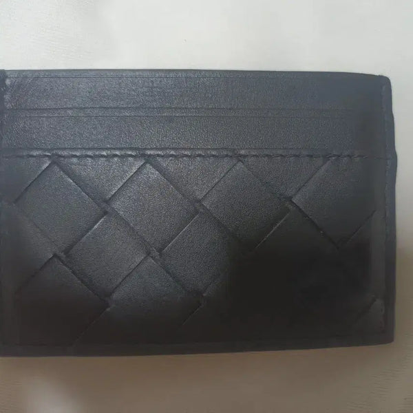[BUNJANG] Bottega Veneta Black Leather Card Holder / 보테가베네타 카드지갑 블랙