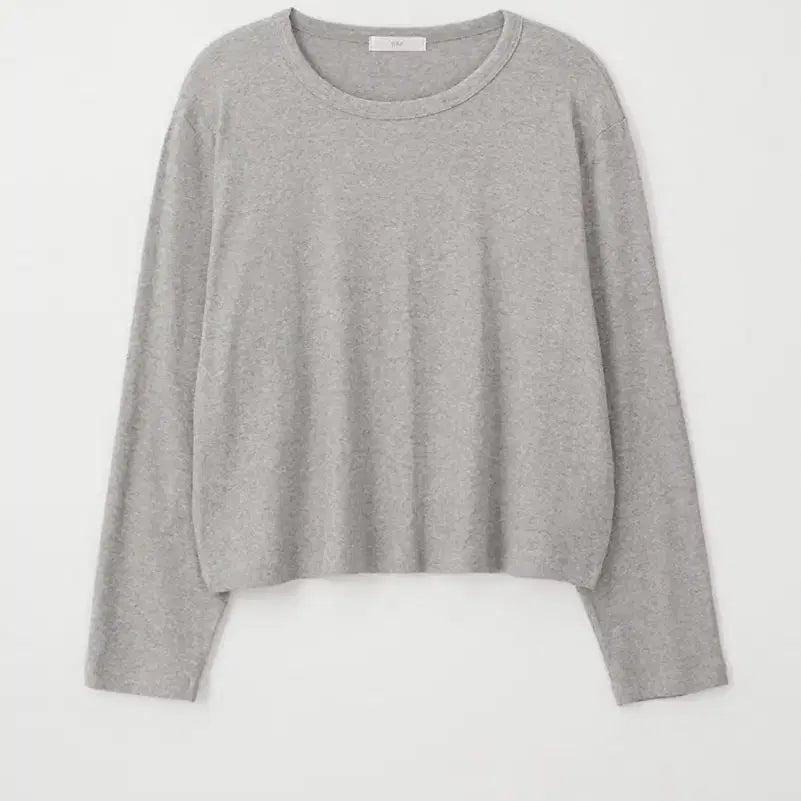 [BUNJANG] A.CHEMY New Jean Crop Tee Gray / 에크리스 뉴진 크롭티 그레이
