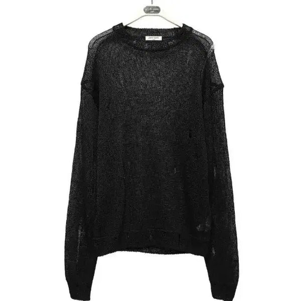 [BUNJANG] Paper Moon Sheer Knit Black / 페이퍼문 시어 니트 블랙 새옷