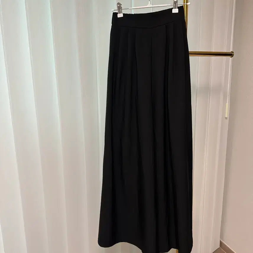 [BUNJANG] Black Wide Slacks Pants / 블랙 와이드 슬랙스
